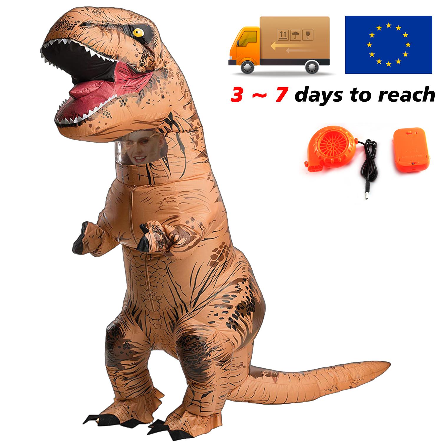 T-rex inflatable uit Tyrannosaurus Dinosaur Costume