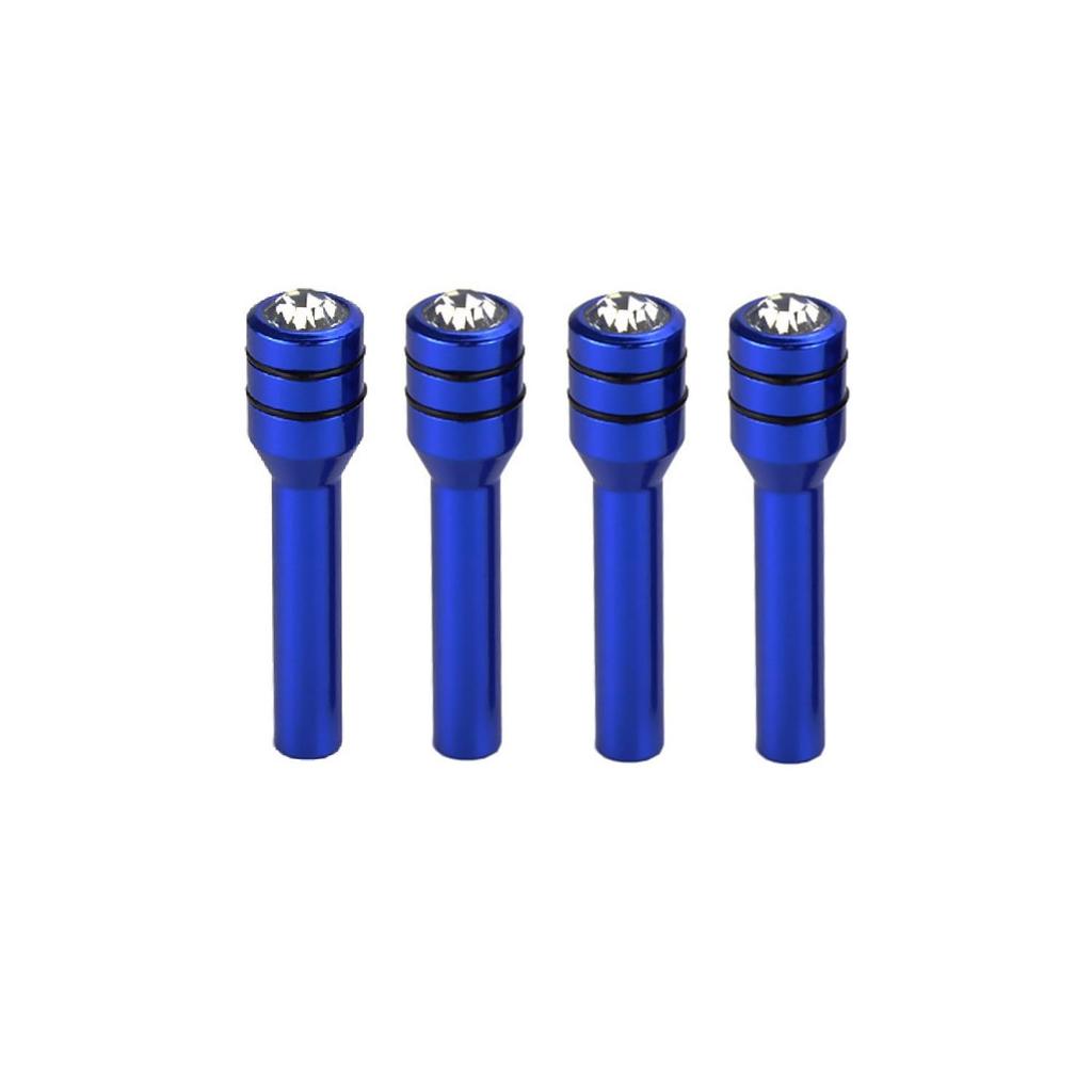 RIZES Door Lock Pin Truck Light Automotive Universal Parts Car Aluminum Universal Suv Replacement Interior Accessories Dress Up 4pcs Blue