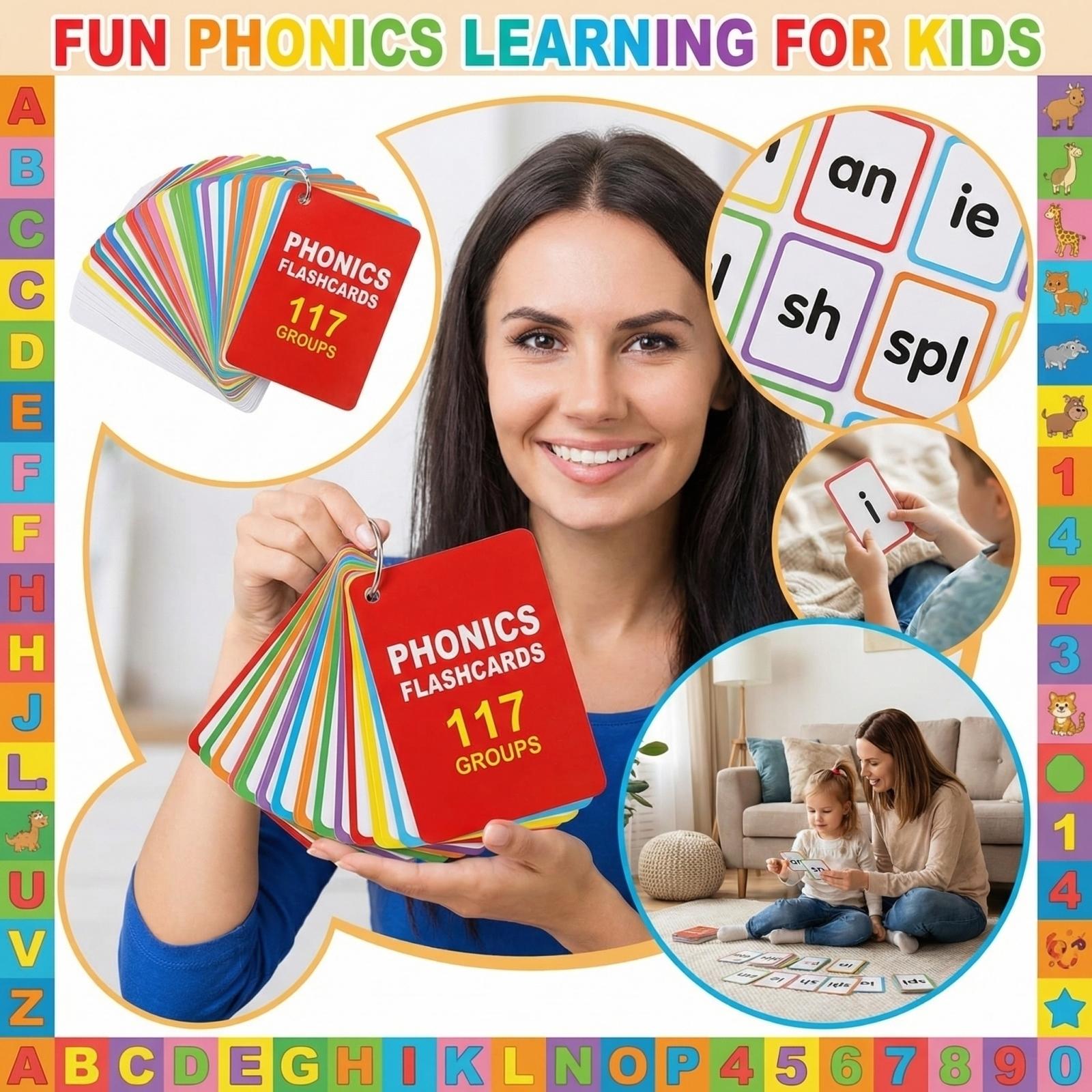 Baby Early Education Flashcards Learning Cards Colors Numbers Shapes Animals English Alphabet Word Cards One Size