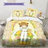 Cardcaptor Sakura Pattern Bedding Quilt Set Quilt Cover Pillowcase Home Decoration Birthday Gift (1 * duvet cover + 2 * pillowcase, without core)