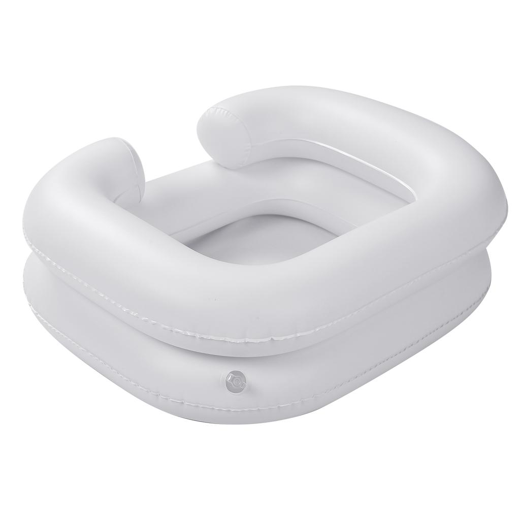 Portable Inflatable Shampoo Bowl Foldable In Bed Hair Washing Hair Cuts Hair Coloring for the Elderly Disabled