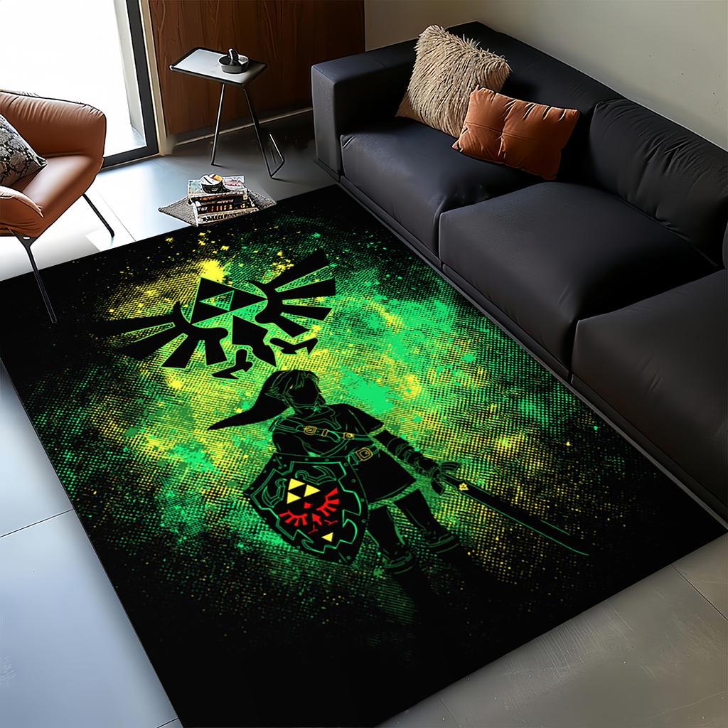 3D Zeld Classic Game Carpet Rug for Living Room Bedroom Home Sofa Decoration,kids Play Non-slip Floor Mat Christmas Gift