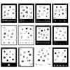 Adesivos para Moldura de Foto com Tema Social para Câmera Instantânea Polaroid 600 Onestep 2 Filme Decoração Divertida para Fotos DIY Presentes Scrapbook of Now+i-Type SX-70 – & (Conjunto