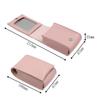 New PU Lipstick Bag With Mirror Mini Cosmetic Bag Portable Pouch Storage Makeup Bag Travel