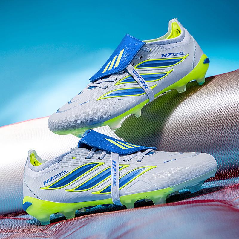 Football Shoes High Top Men's and Women's Broken Nails Long Nails Student Children's Boys Artificial Turf Sneakers