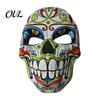 Festival-Kostümzubehör Tag der Toten Totenkopfmaske, Halloween Zucker Vollgesichts-Realistische Maske für Erwachsene Maskenball-Party-Accessoire Cosplay,
