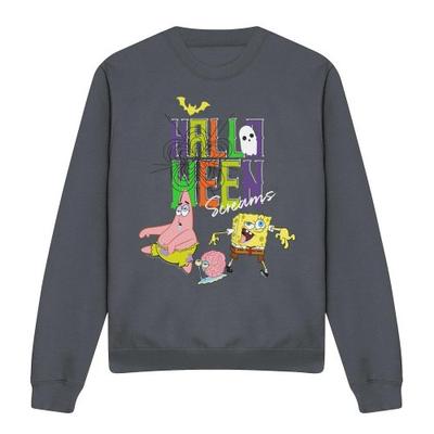 SpongeBob SquarePants Unisex Adult Screams Halloween Sweatshirt