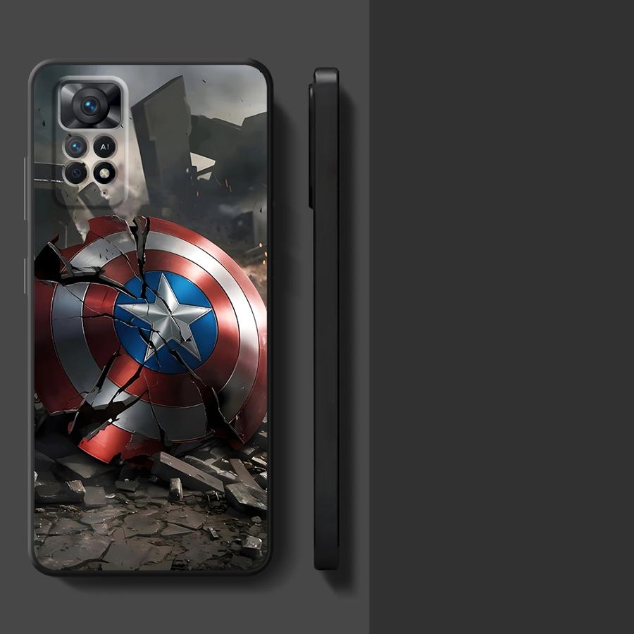 Marvel Innovation Avenger Case for Xiaomi Redmi Note 11s 12s 11 10S 9S 12 Pro 10 7 8 9 13 Pro Plus 14 Funda Phone Cover
