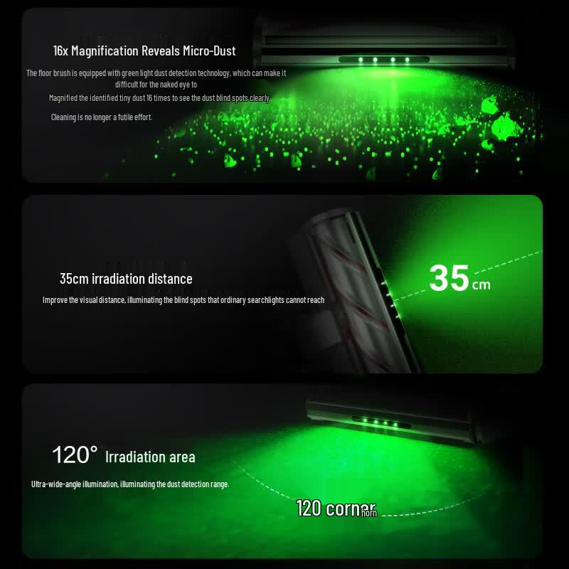 Puppy T20 Pro Cordless Stick Vacuum with Green Light Dust Detection CN Plug (adapter Included)