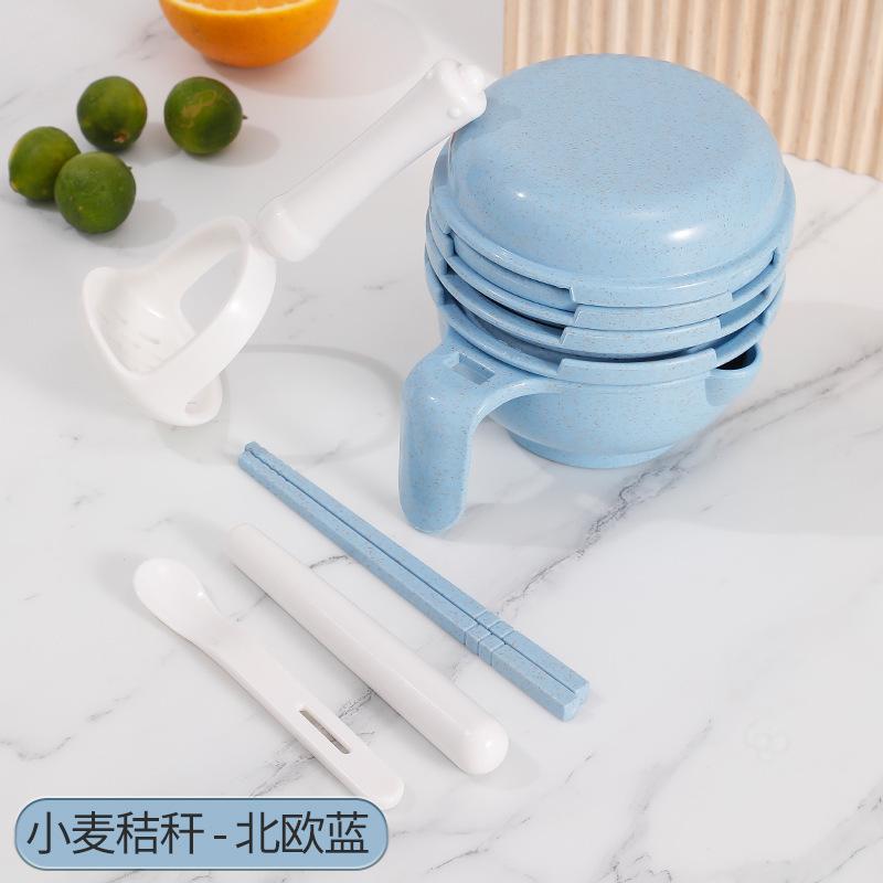 Dětská miska na mletí příkrmů dětský ruční mixér sada nástrojů na vaření ovocných příkrmů pro děti