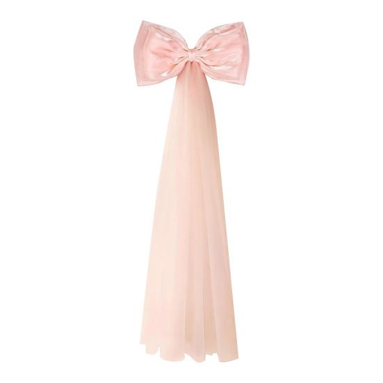 

16Pcs/Set Large Bow Kit Giant Pink White Bow with Mini Bows DIY Satin Tulle Bow Wedding Bridal Baby Shower Birthday Party Wall Hanging Decoration розовый