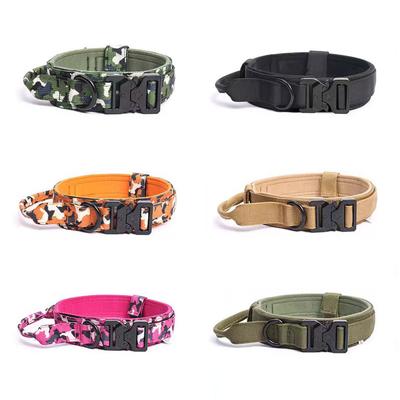 Durable Tactical Dog Collar Leash Military Heavy Duty For Medium Large Dogs Collars German Shepherd Walking Training Accessories
