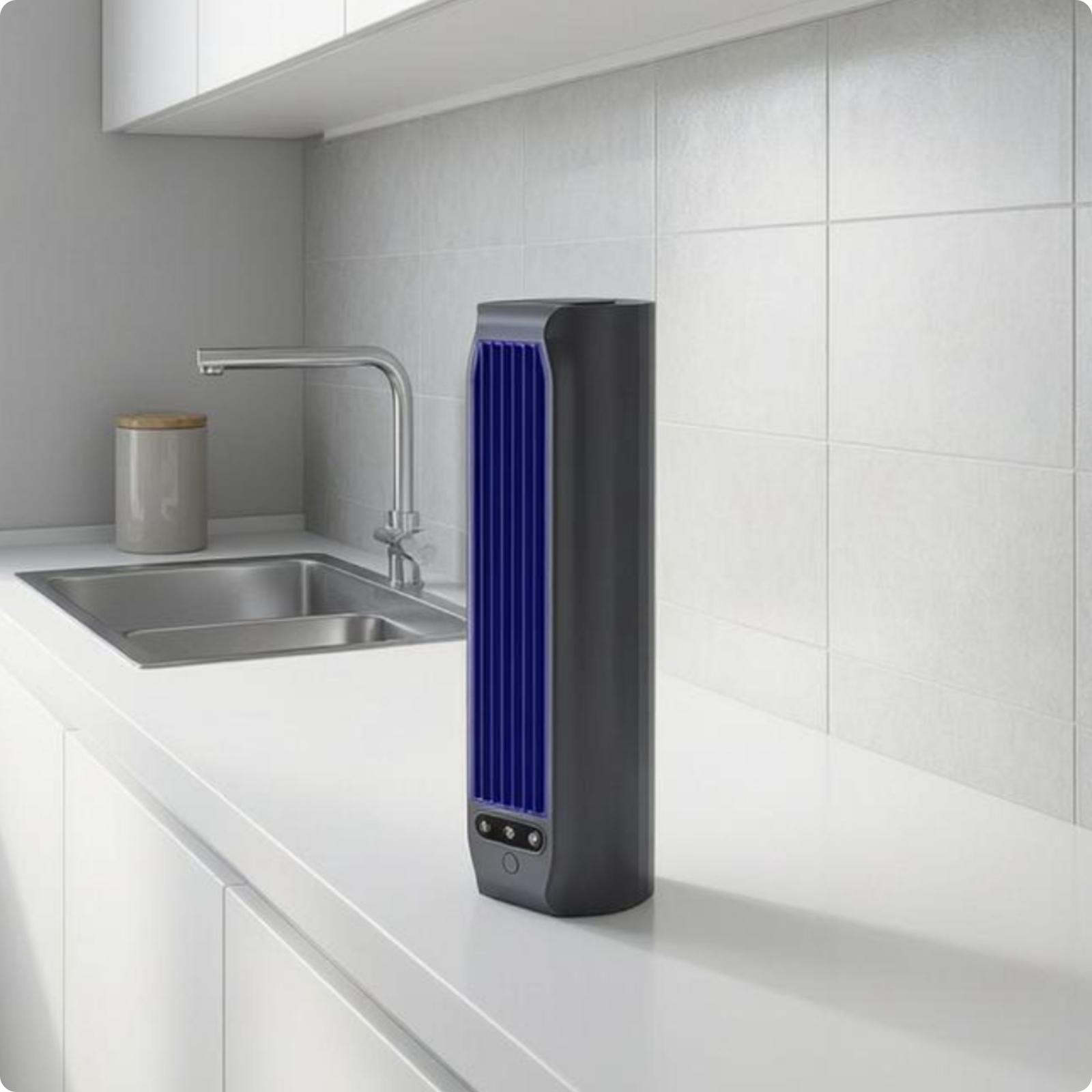 Fan with Phone Holder Compact Desktop Fan Home Appliance Narrow Grille Upright Placement