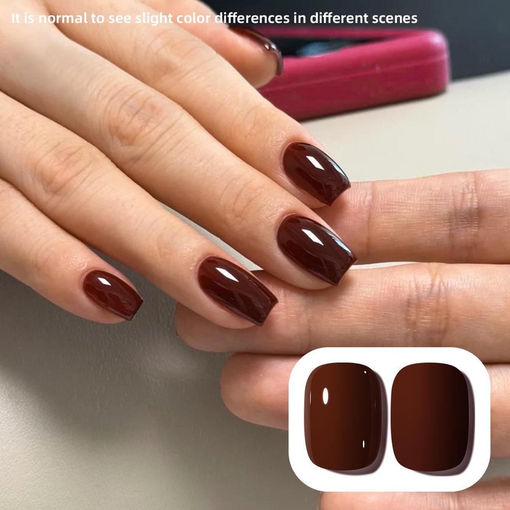 Cherry Burgundy Nail Salon Light Therapy Gel Polish 2025