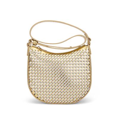 New Woven Pattern Women's Handbag High Texture Leather Shoulder Bag Versatile Dumpling Bag Daily Use Commuter Bag