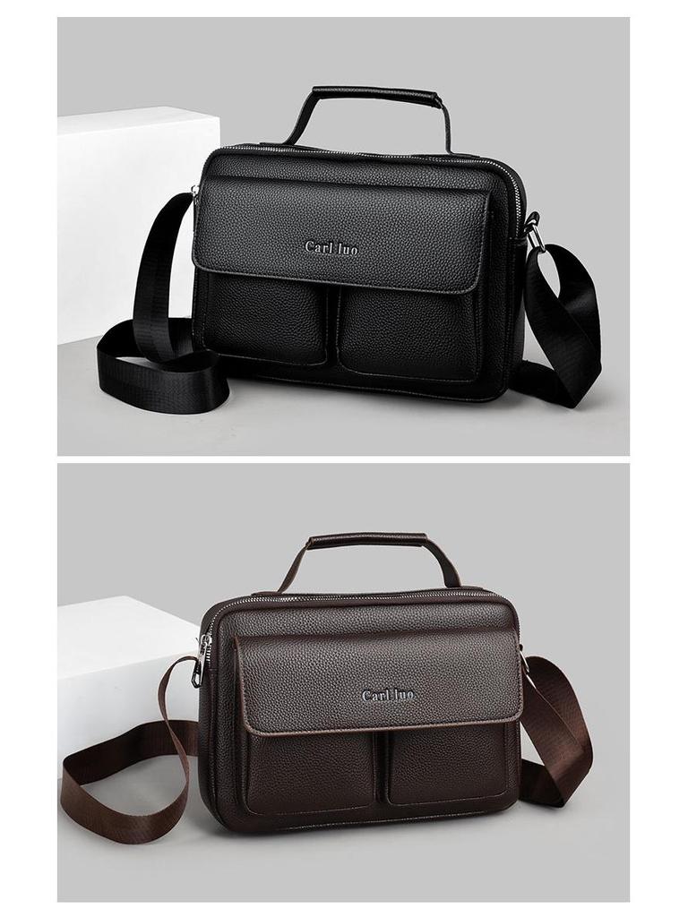 Sac Messager Bandoulière Business Rétro pour Homme avec Grande Capacité