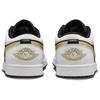 New JORDAN 1 Low White Black Metallic Gold Swoosh 553558-172