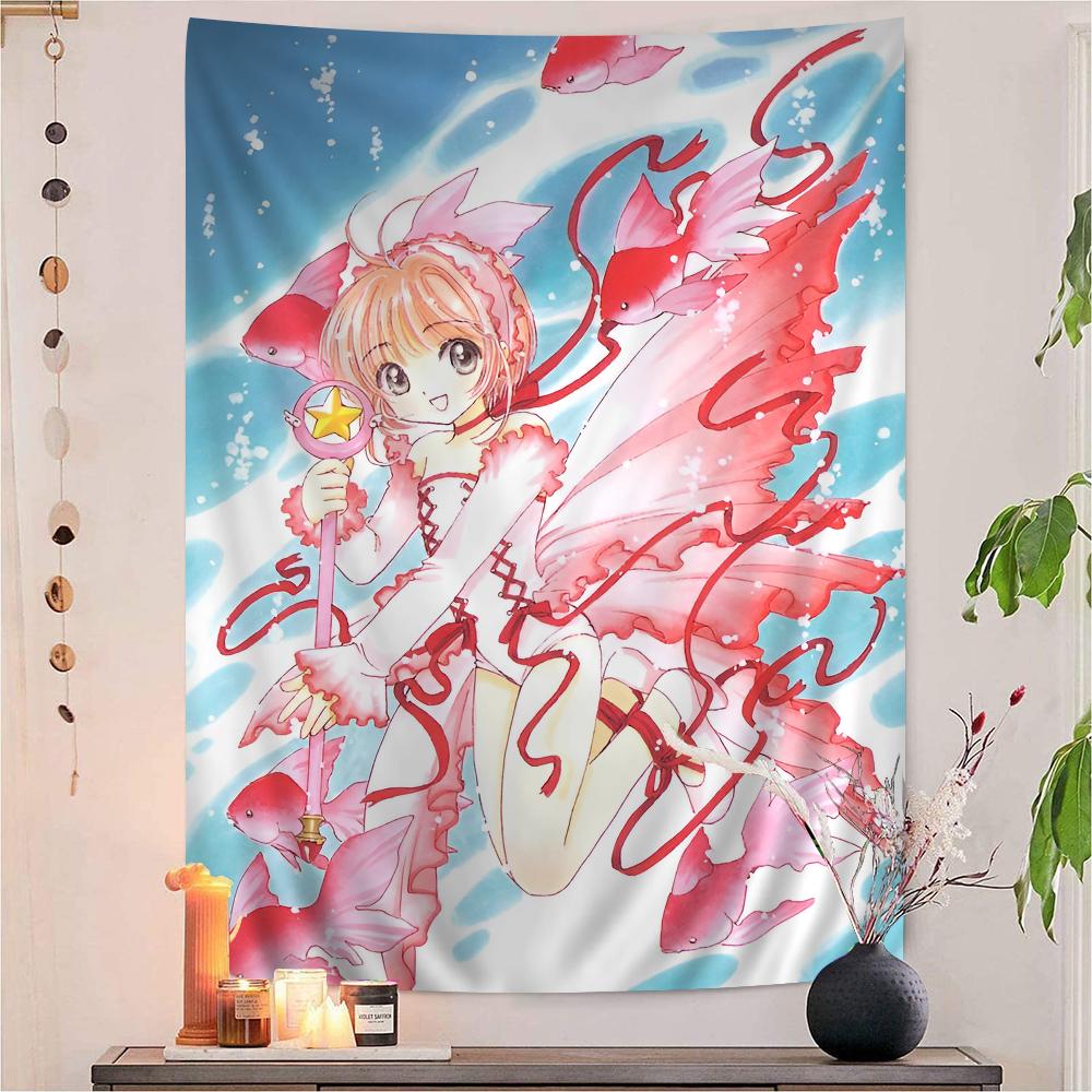 

bilibili Anime Cardcaptor Sakura Cartoon Tapestry Art Science Fiction Room Home Decor Art Home Decor 74x94cm(29x37in)