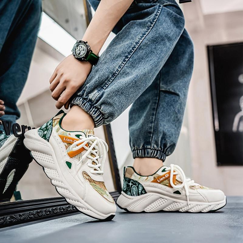 Męskie buty tenisowe 2025 Casualowe sneakersy Modne męskie Oddychające Odporne na zużycie Buty do biegania na platformie Nowe Zapatillas Hombre Tênis