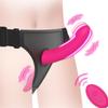 Women's Vibrating Panties with Double Vibration Dildo for Lesbian Pleasure
