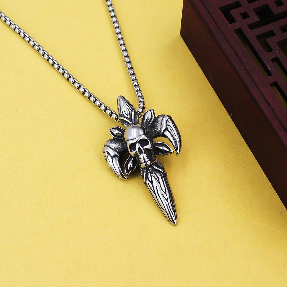 Necklace Dragon Claw Skull Devil Retro Trend Style Unique Texture Pendant