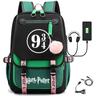 Large Capacity Schoolbag with Shoulder Strap; Student Three-piece Pencil Case Set