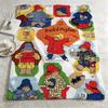 Cartoon P-Paddington Bear-R Throw Warm Soft Flannel Blanket, Multi-use for Sofa Bed Camping Travel Nap