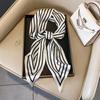 Small long thin bevel silk scarf Women's ethnic style belt Tie hair belt Tie bag ribbon tie yarn scarf Thin scarf