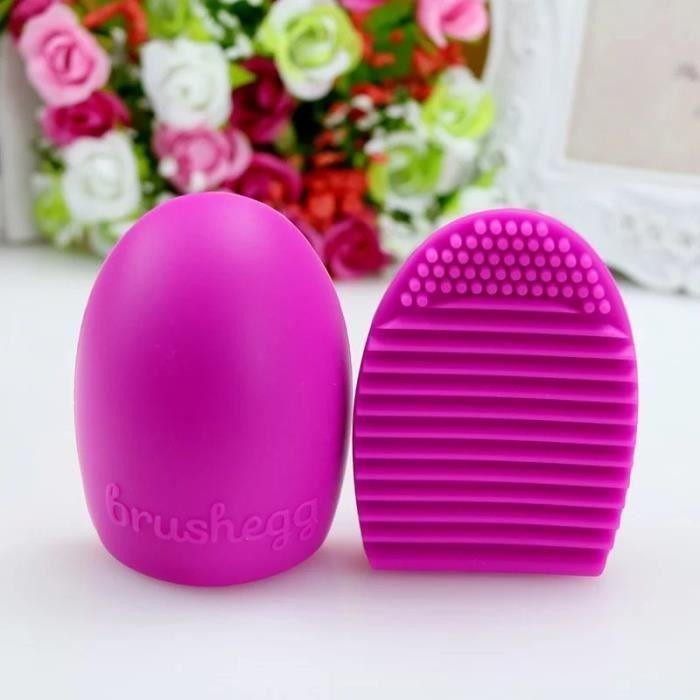 Brushegg - Nettoyant pour brosses cosmétiques - Rose rouge - Outils de nettoyage