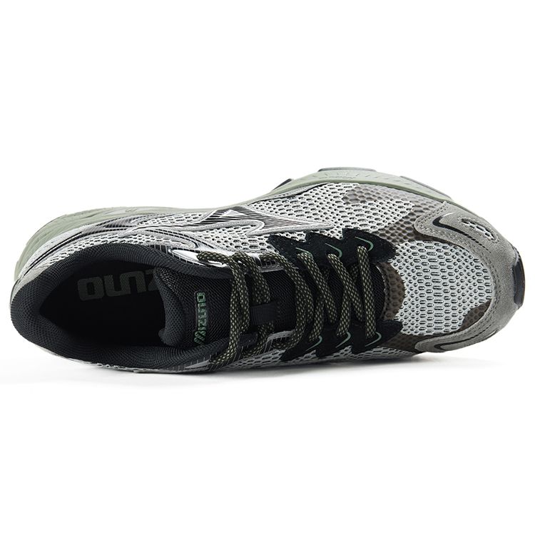 Mizuno Racer S Unisex Low-Top Running Shoes Grey Green D1GH223513