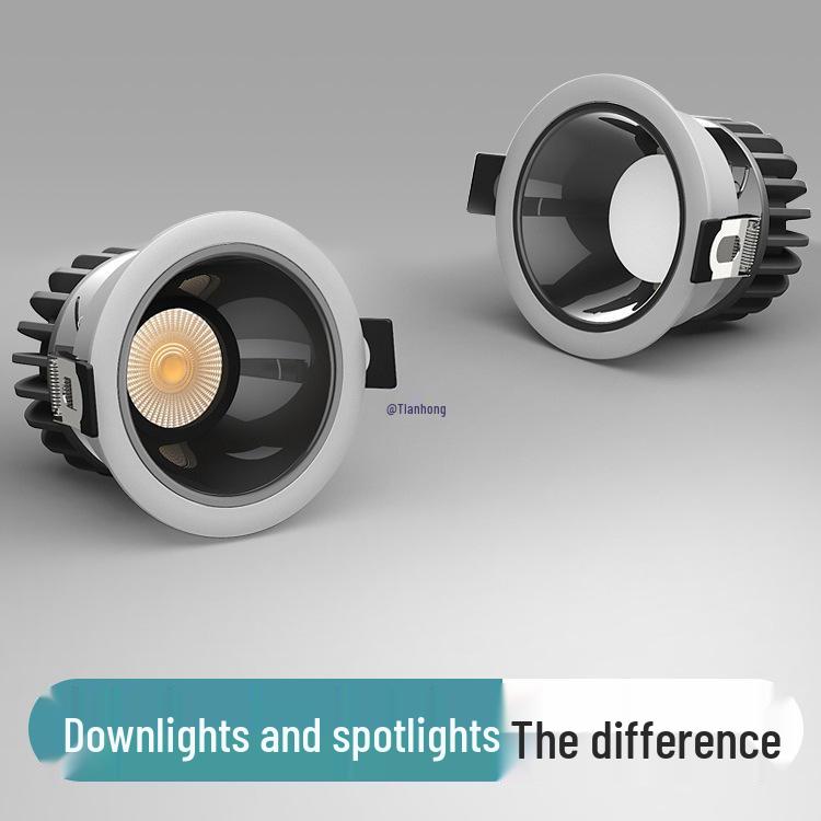 Spot încastrat fără ramă anti-orbire pentru sufragerii și holuri