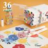24-120 Colors Art Markers Quick-Drying Waterproof for Painting Wood Glass DIY CD Paper Kids Gift Art Stationery School Supplies