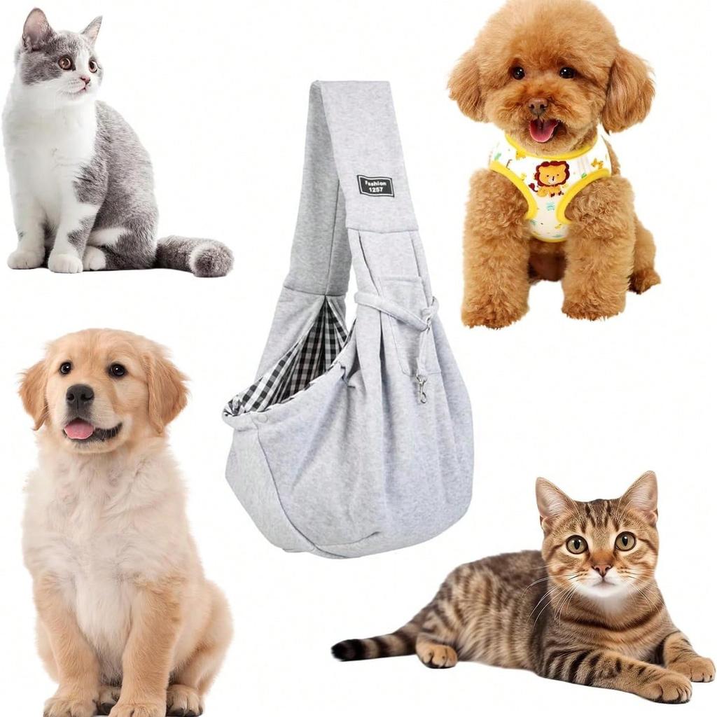 1pc Pet Carrier Backpack, Suitable for Cats, Dogs and Puppies - Outdoor Travel Dog Shoulder Bag, Single Person Comfortable Messenger/Tote Bag