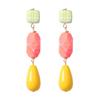 Pinkdudu Irregular Teardrop Earrings Fairy Sweet Geometric Dangles Minimalist Elegant Jewelry for Women PD2752