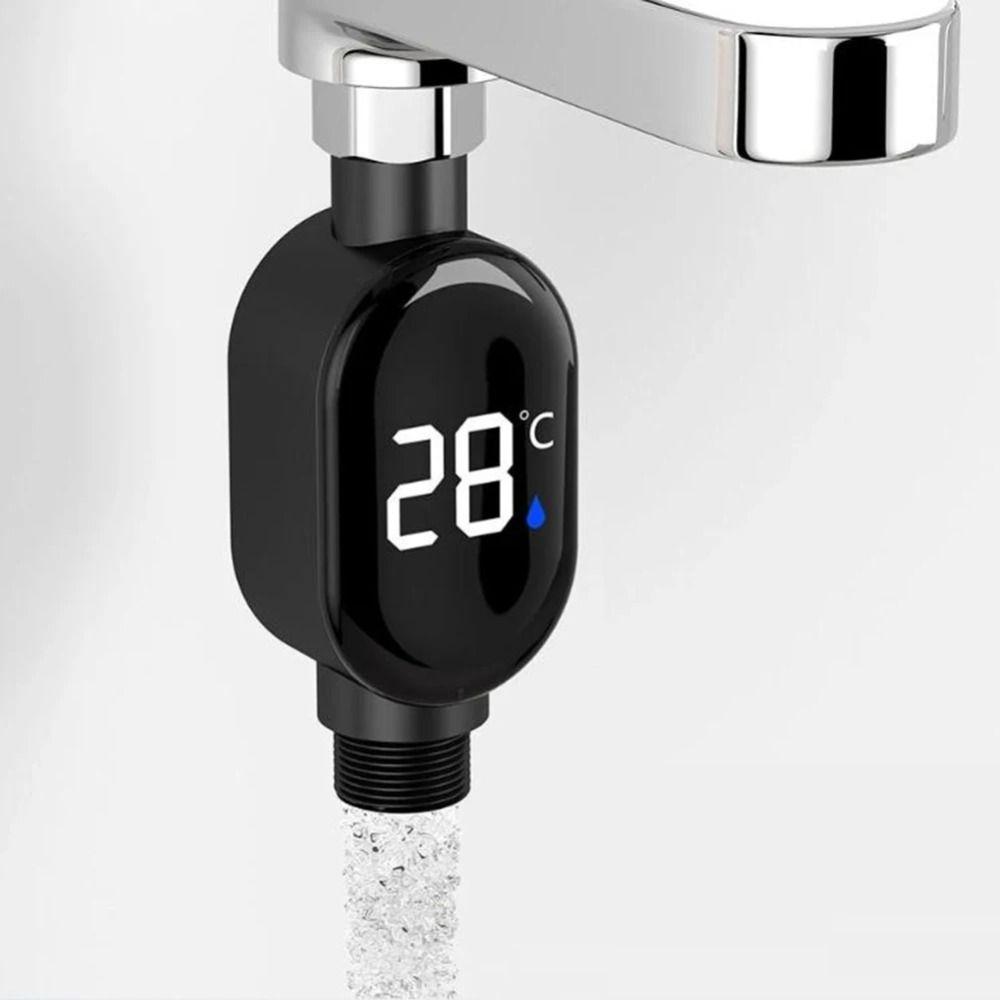 Stainless-Steel Water Temperature Gauge Waterproof Shower Thermometer  Safe Bathing