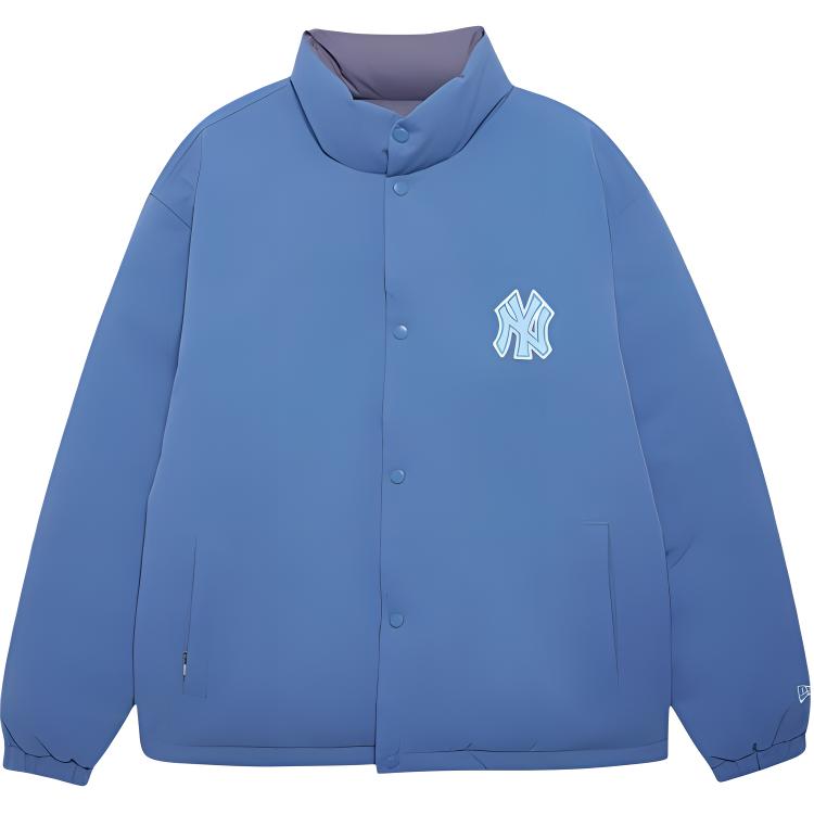 New Era MLB New York Yankees Craft Reconstruction Series Solid Color Casual Retro Versatile Loose Stand Collar Reversible Down Jacket 14450543