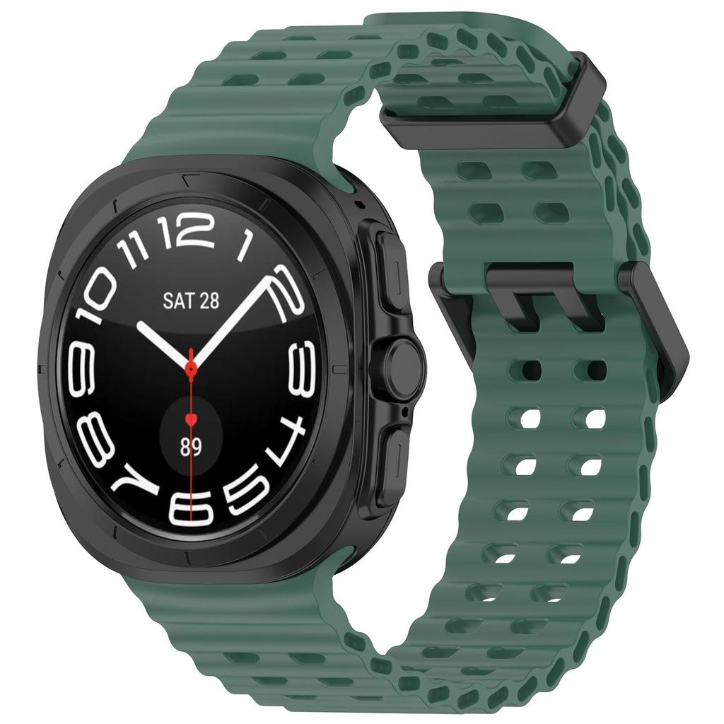 Silikonarmband för Samsung Galaxy Watch ultra 47mm Rem Sportarmband Marin Tillbehör Armband Correa Galaxy Watch 7 ultra 47mm