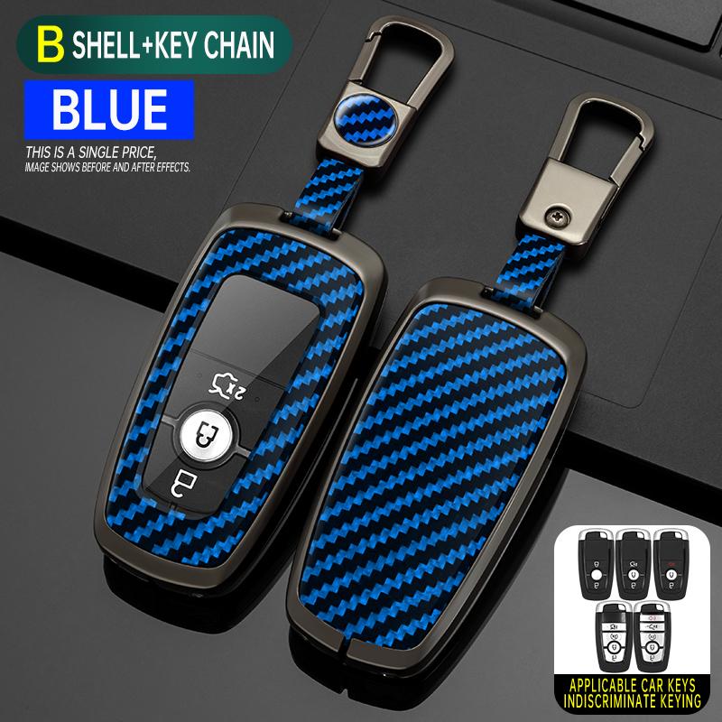 Styling Mouldings Alloy Car Remote Key Case Cover Protect Shell Bag For Ford Edge Fusion Mustang Explorer Escape F150 F250 F350