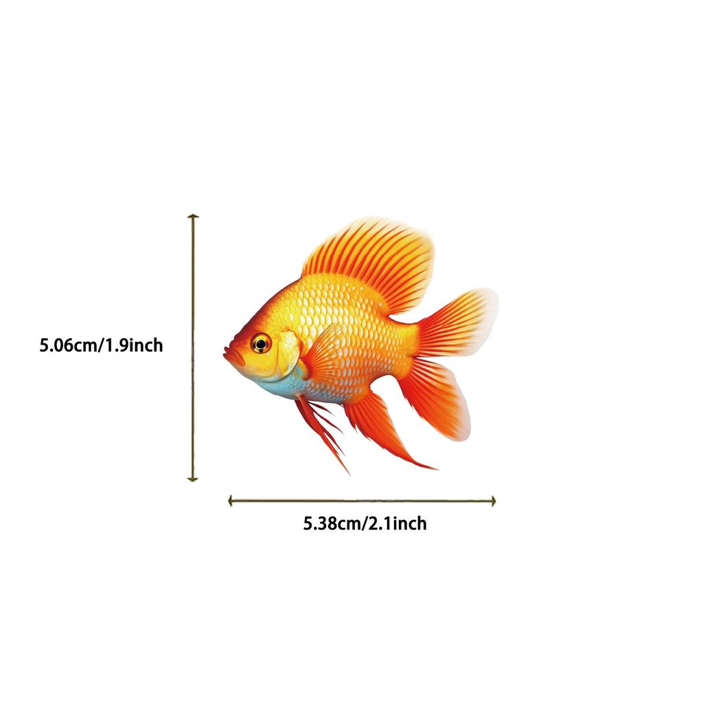 50pcs Cute Fish Stickers Animals for Hand Account Mobile Phone Laptop Luggage Skateboard Waterproof Stickers