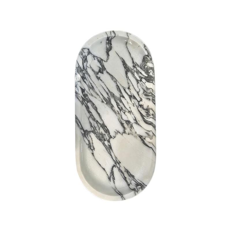 Unique Marble Vanity Tray For Displaying Perfume Bottles Trinkets And Makeup Accessories Storage Organizer