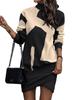 Irregular Dress Autumn and Winter New Long Sleeve High Neck Print Female Fashion Slim Temperament Beautiful Skirt