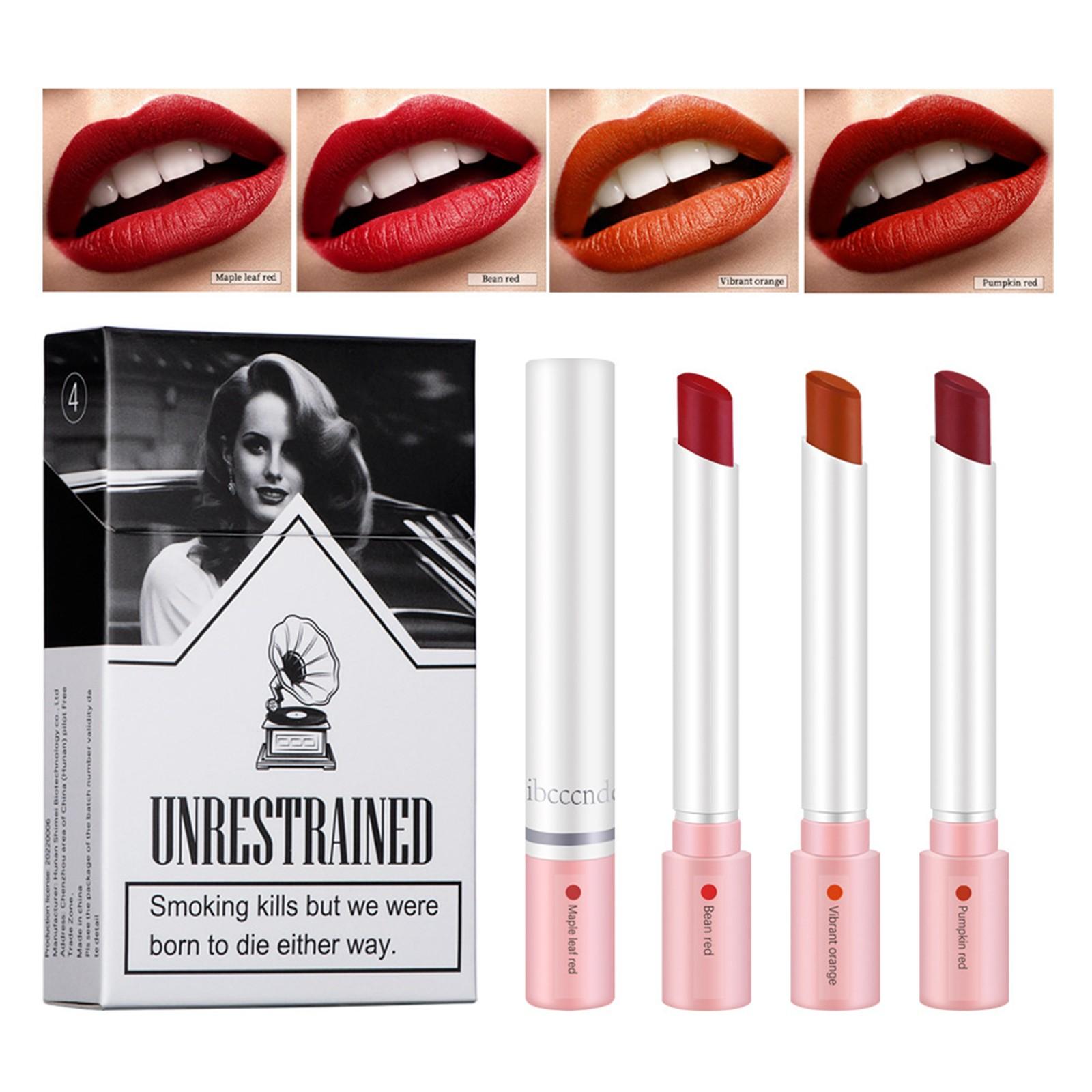 

Boxed Lipstick Portable Lipstick Ladies Design Lipstick Daily Casual Makeup Color Lipstick One Size червоний