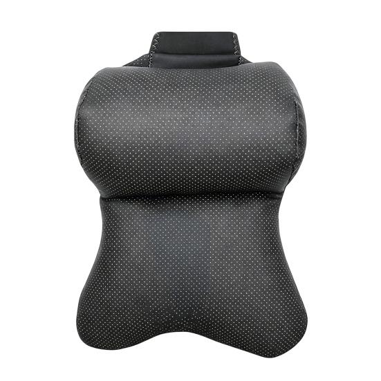 Car Neck Pillow Ergonomic Breathable Car Headrest Neck Cushion with Elastic Strap Adjustable Cervical Support Pillow for Neck Pain Relief