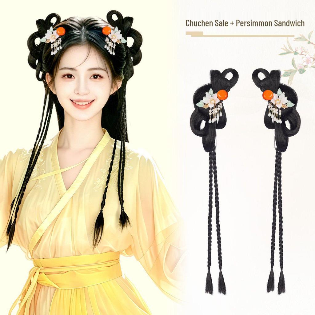 Ming Dynasty Hanfu Style Hair Bun Clip - Women's Ancient Style Wig Bun Accessory