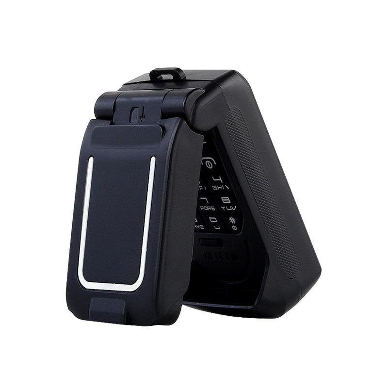 0,66" Mini Flip Mobiltelefon Minste klapptelefon FM Trådløs Bluetooth 3.0 Oppringer Handsfree Øretelefon Enkelt SIM-kort telefon