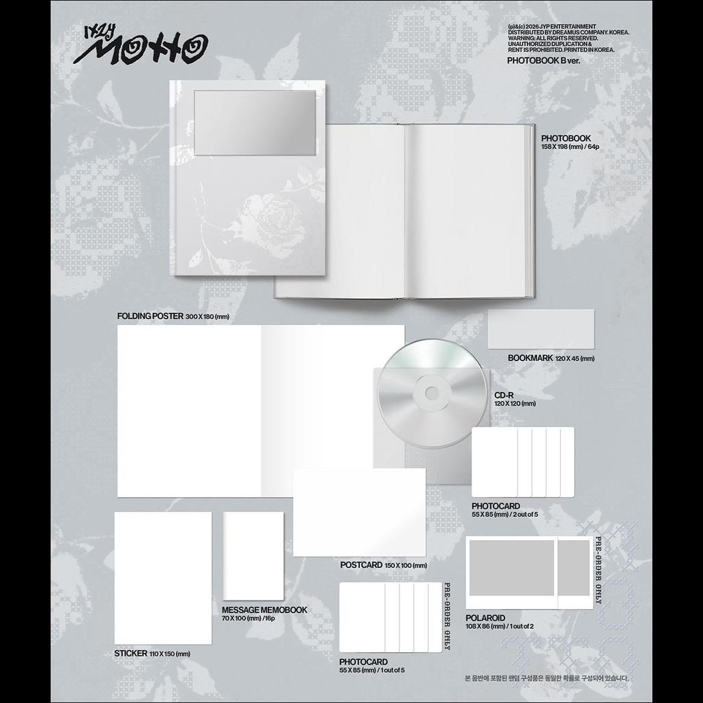 [Pre-order] ITZY [Motto] PHOTOBOOK Ver. (A/B/C Ver.) + Free Gift