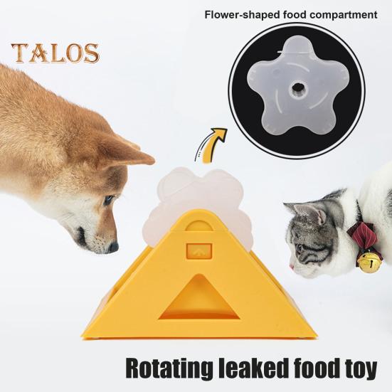 Rollendes Futterleckspielzeug, interaktives Leckerli-Spenderspielzeug für Hunde, Puzzle, langsamer Futternapf für das Training von Katzen und Welpen, Linderung von Langeweile
