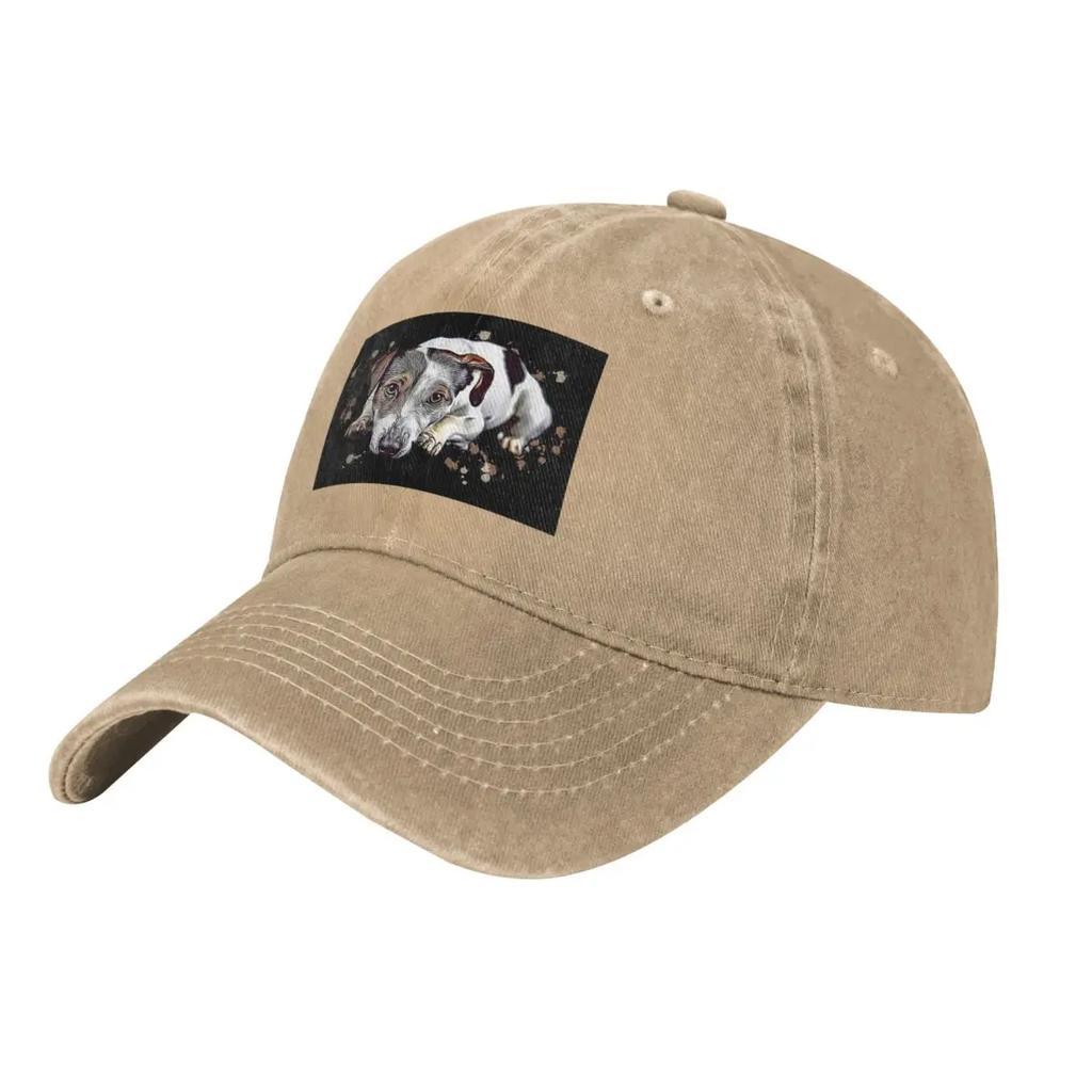 Sweet Jack Russell Terrier Gift Dog Lover Mum Baseball Caps Denim Hats Adjustable Casquette Streetwear Baseball Cowboy Hat