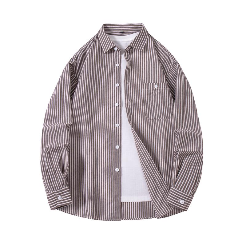 Men's Long-Sleeve Casual Poplin Shirt