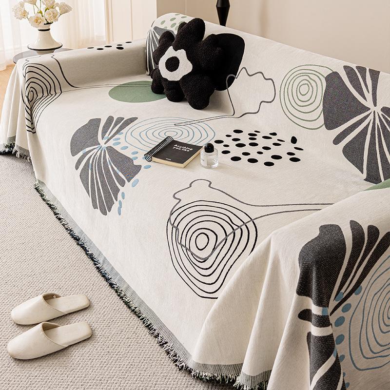 

Чехол для дивана из шенилла, всесезонный, устойчивый к царапинам от кошек, многофункциональный утолщенный двухсторонний чехол для дивана и подушка для дивана 180*130cm